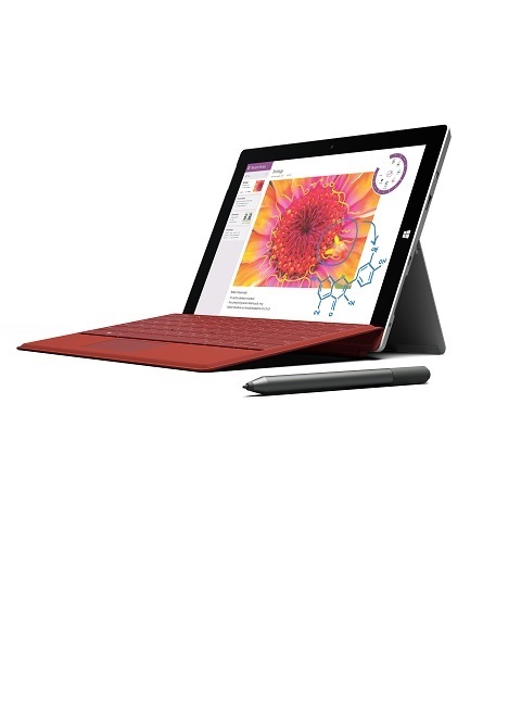 完美取代笔记型电脑 搭载全新四核心 intel atom x7 处理器,surface 3